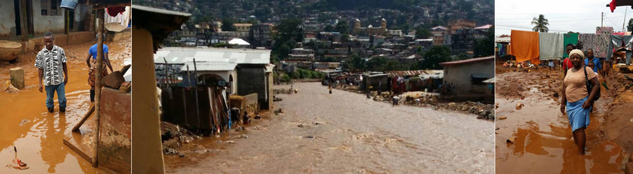 Floods in Sierra Leone - 14 Aug 2017